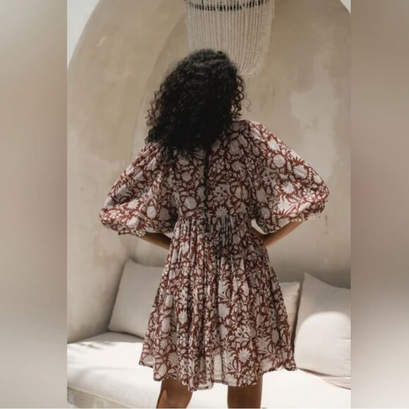 Daughters of India Kyra Mini Dress in Wine M NWOT - Picture 11 of 14